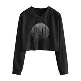 JLO Crop Black Hoodie