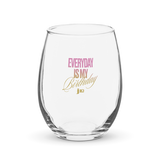 Birthday Stemless Drinking Glass