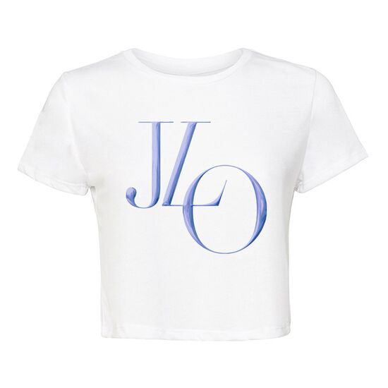 JLO WHITE CROP T-SHIRT