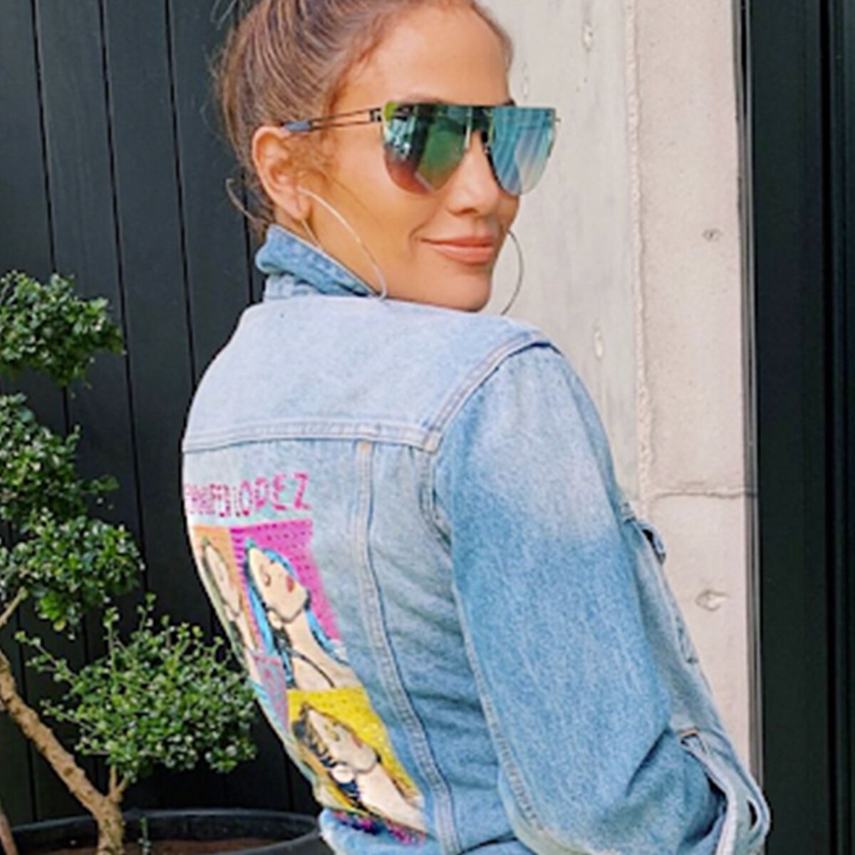 Dark Denim Pop Jacket S Jennifer Lopez Official Store