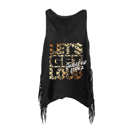 Let's Get Loud Cheetah Fringe Tank