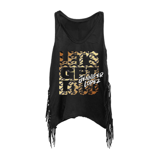 Let's Get Loud Cheetah Fringe Tank
